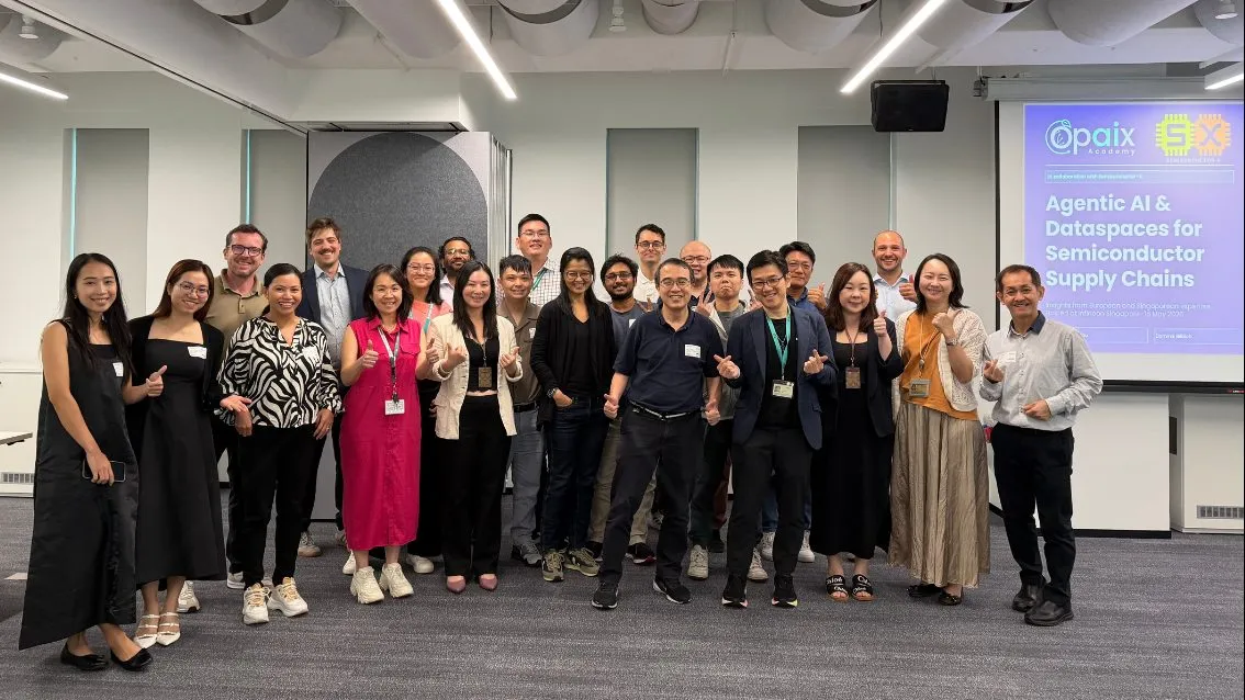 Opaix training participants at a semiconductor workshop in Singapore