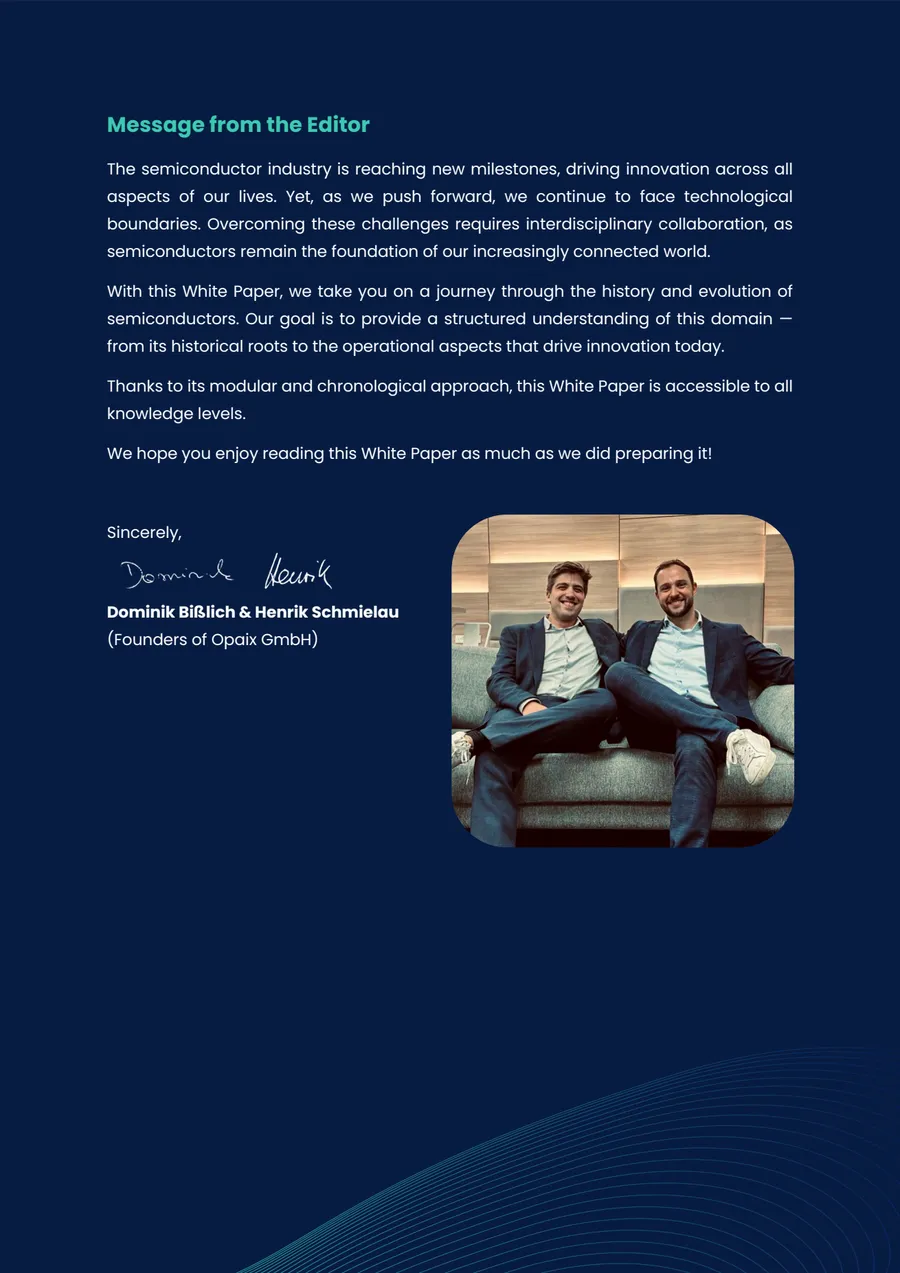 Message from the Editor